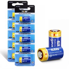 YKM 10 Pack 4LR44 6V Alkaline Battery PX28A 476A K28A L1325 A544 for...