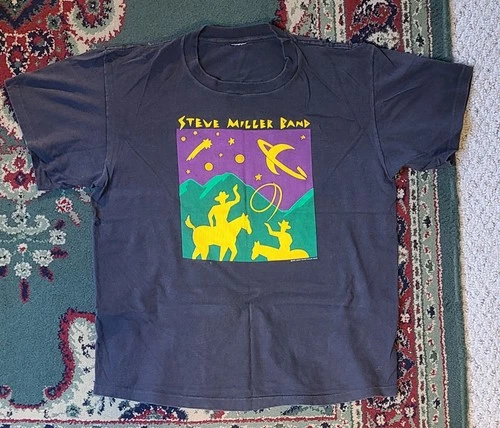 STEVE MILLER BAND Concert Tour T-Shirt XL 1980s vintage concert t-shirt, vintage, size XL, single stitch, B+ condition
