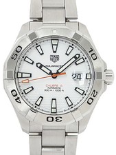 TAG HEUER WATCH AQUARACER CALIBRE 5 WAY2013.BA0927 AUTOMATIC DATE WHITE SS MEN'S