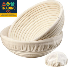 Banneton Bread Proofing Basket - 9 Inch Banneton Basket Set of 2 Sourdough Proof