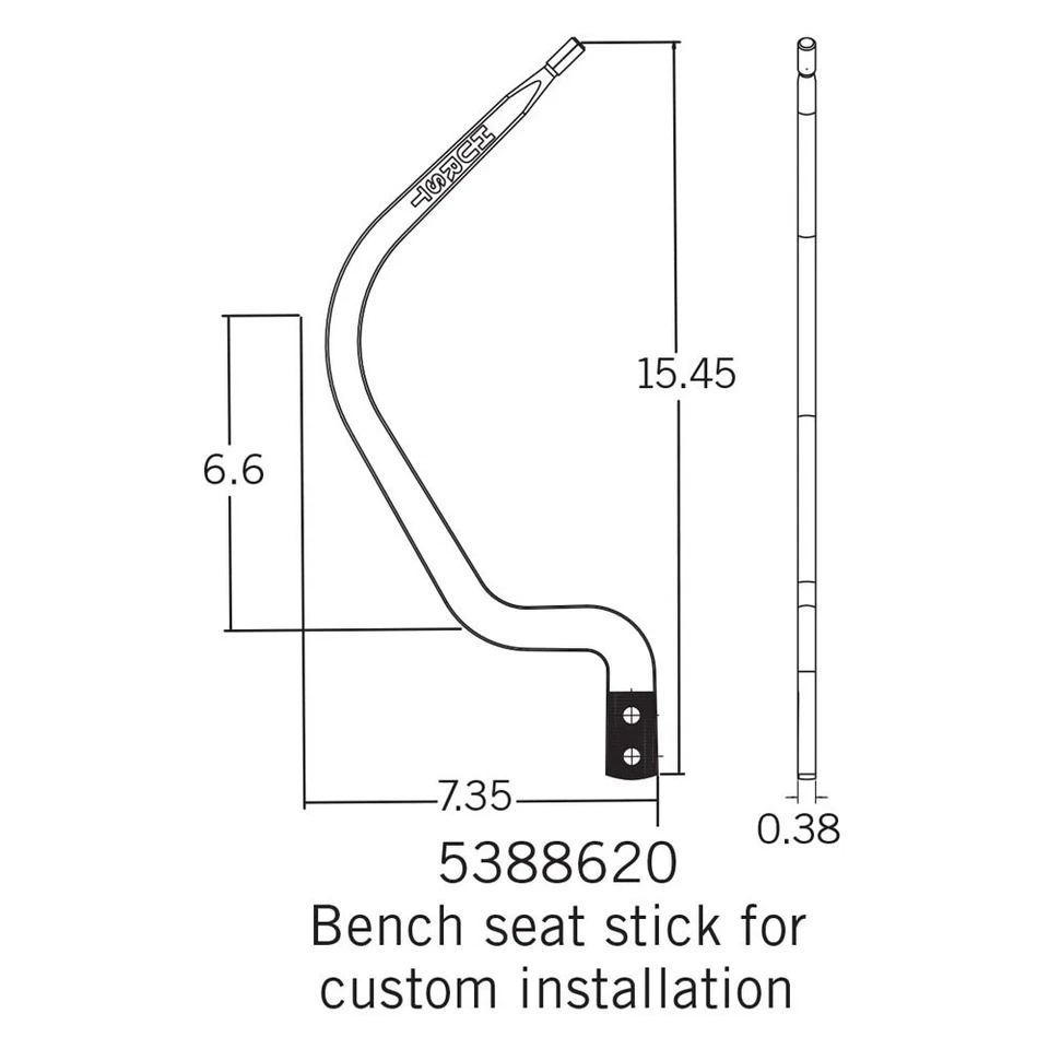 For Chevy Bel Air 55-57 Competition/Plus Manual Transmission Shift Lever Foto 4 de 4