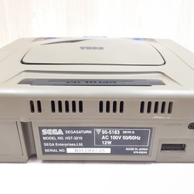 SEGA SATURN CONSOLE JAPAN GRAY Bundle with 2 Controllers 8 Games &Memory tested