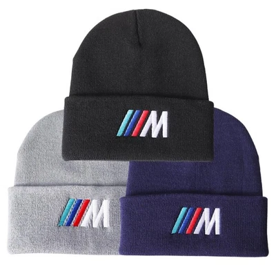 BMW M Logo Herren Racing Beanie Cap Geschenk Mode Power Hat Sport Motorsport NEU