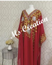 Sale New Moroccan Dubai Kaftan Farasha African Attire Bridesmaid Women Dress 526