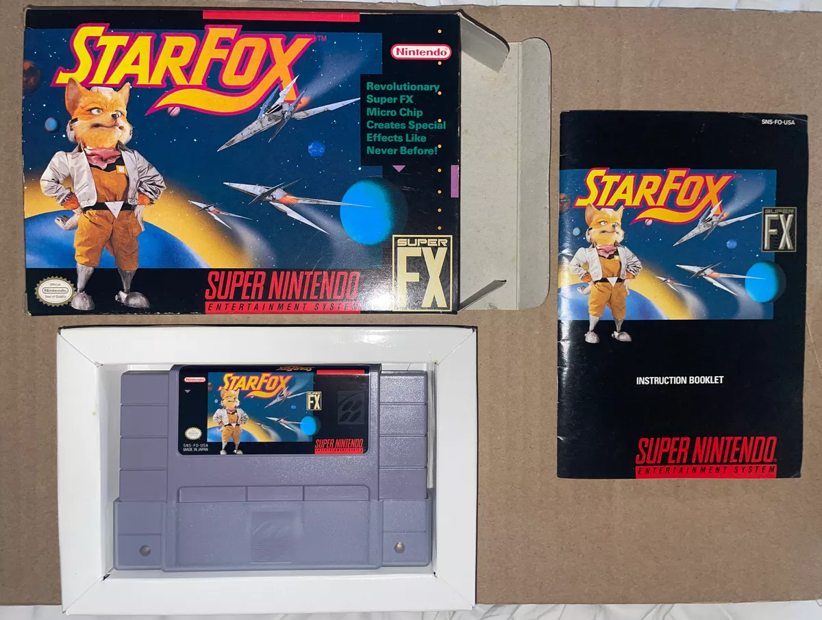 Star Fox SNES Super Nintendo Entertainment System 1993 Complete CIB  Authentic