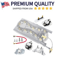 Heating Element Kit Thermostat Fuse Kenmore Dryer 90 Series Elite HE3 Whirlpool