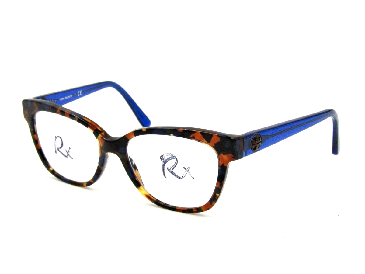 Tory Burch TY2079 Eyeglasses Frame, 1683 Blue Flake Tortoise, 51