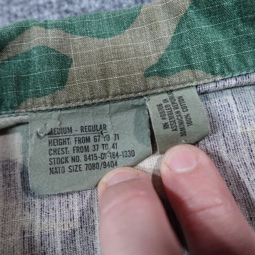 Vintage US Army Jacket Mens M Woodland Camo Combat Coat 90s BDU 13164 - Picture 3 of 8