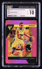 Stephen Curry 2022-23 Panini Chronicles Draft Picks Flux Pink #22 Card [CGC 10]