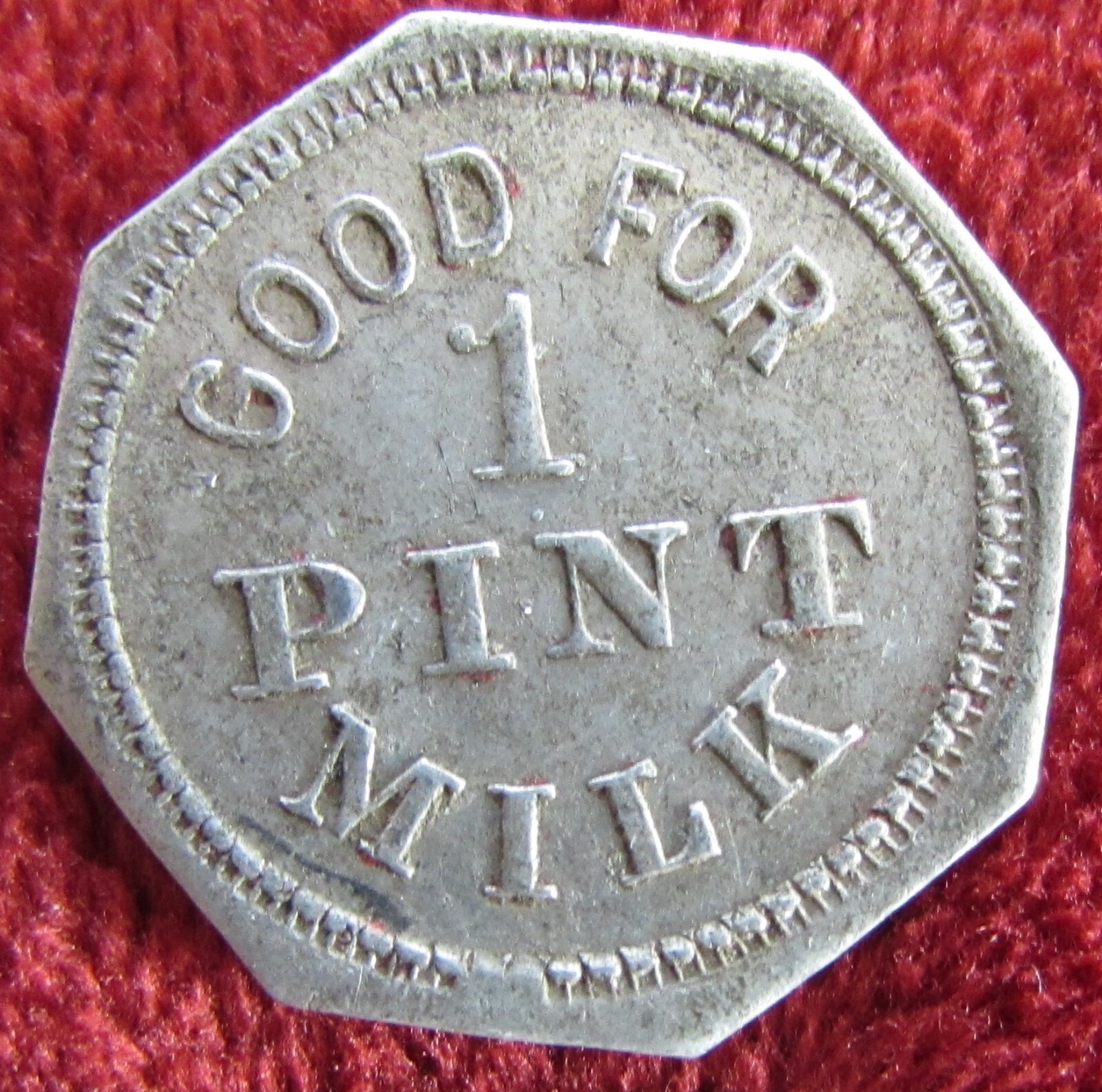 Mabscott, West Virginia Trade TokenLewisburg Ice Cream Co.GF 1 Pint