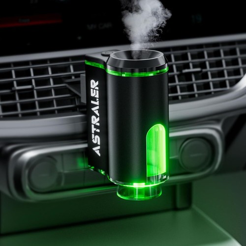 Smart Car Air Freshener, Rechargeable Aroma Diffuser, Auto On/Off, DIY Perfume