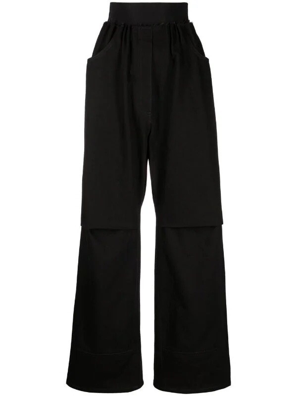 【送料&関税込】Raf Simons Wide Leg Pants Raf Simons High Rise Wide Leg Jeans Cotton Pants Size 44