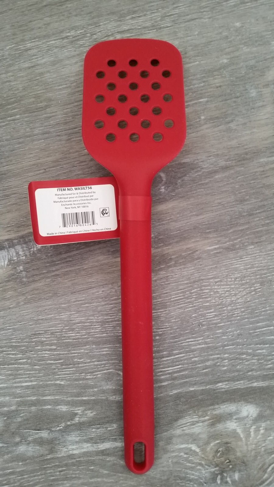 CWC Silicone Slotted Turner Spatula RED Cook With Color Kitchen Utensil ...