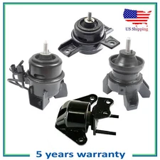 Set 4PCS Engine Motor & Trans Mount w/ Auto For 2007-2009 Hyundai Sanfe Fe 2.7L