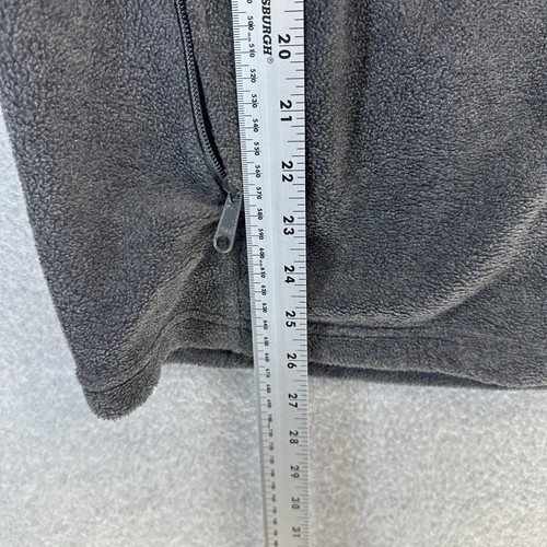 Columbia Herren Fleece Weste Größe M grau durchgehender Reißverschluss mit Reißverschlusstaschen - Bild 5 von 11