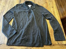 Soft Surroundings Wool Angora Cashmere Cardigan Sweater Size Medium Wrap Cape