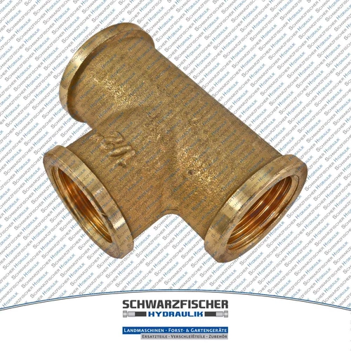 T-Stück Messing Edelstahl Temperguss Gewinde Fitting Luft Druckluft Wasser