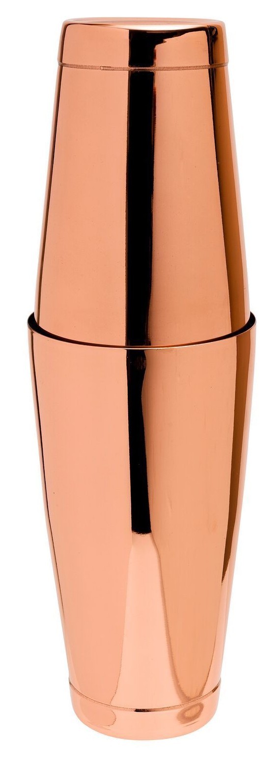 Cocktail Shaker Copper Plated Boston Tin on Tin 18oz & 28oz Cans Professional