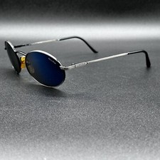 Bolle 5503 Vintage Oval Sunglasses Etched Pewter France Used Classic