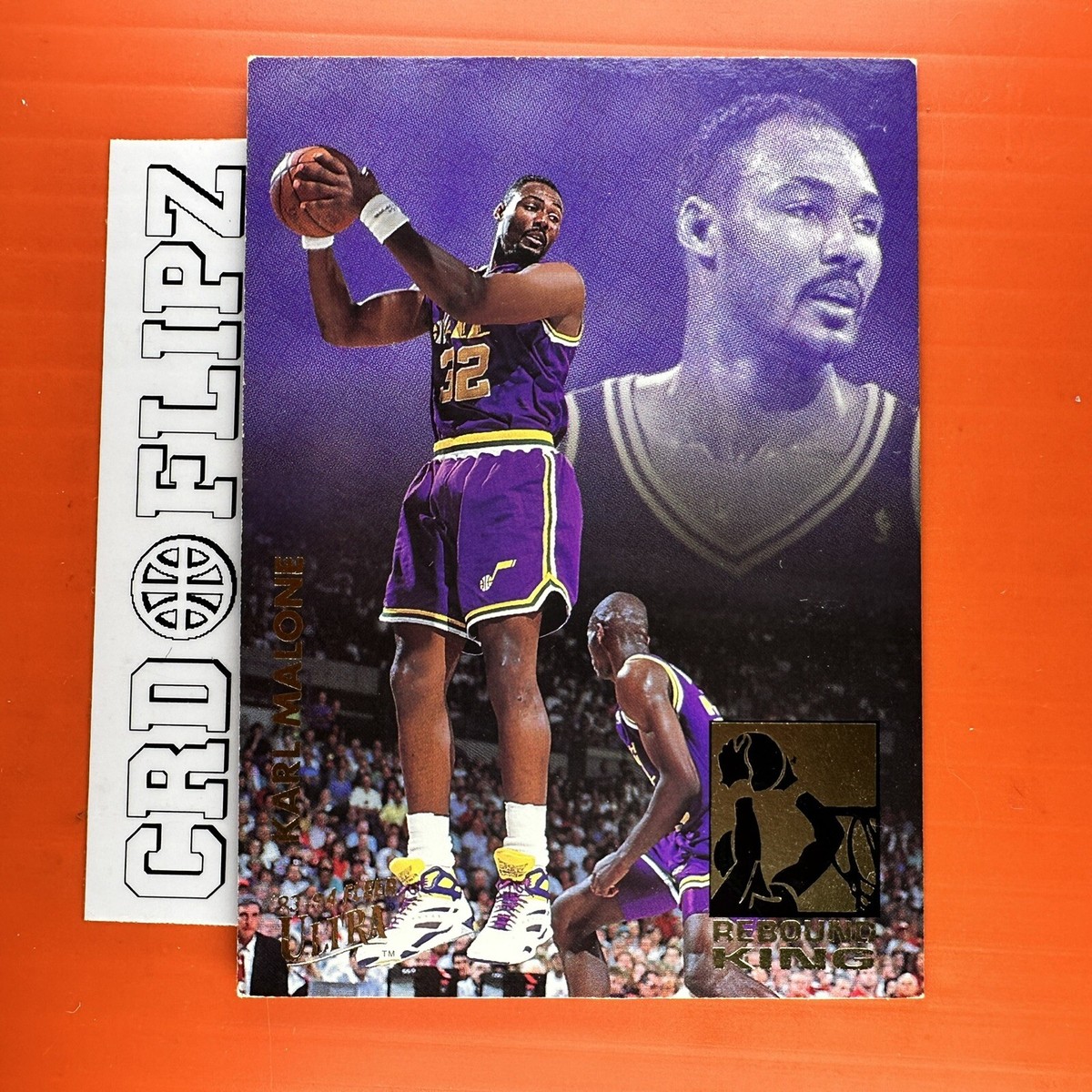 KARL MALONE 1993-94 Ultra REBOUND KING #4 of 10 - Utah Jazz