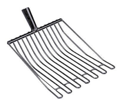 Kartoffel Drahtgabel Victoria, 14 Zinken, 37 x 32 mit Dülle