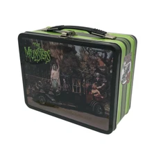 The Munsters Collector Tin Tote Full Size Lunch box Herman lilly & Grandpa