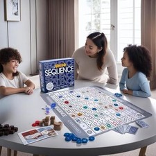 Juego de Mesa Jumbo Sequence | Juego de Mesa Estratégico para Niños y Adultos