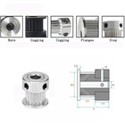 16 Teeth 2GT/GT2 Timing Pulley Bore 3/4/5/6mm for Belt width 6/7/9/10/15mm 16T