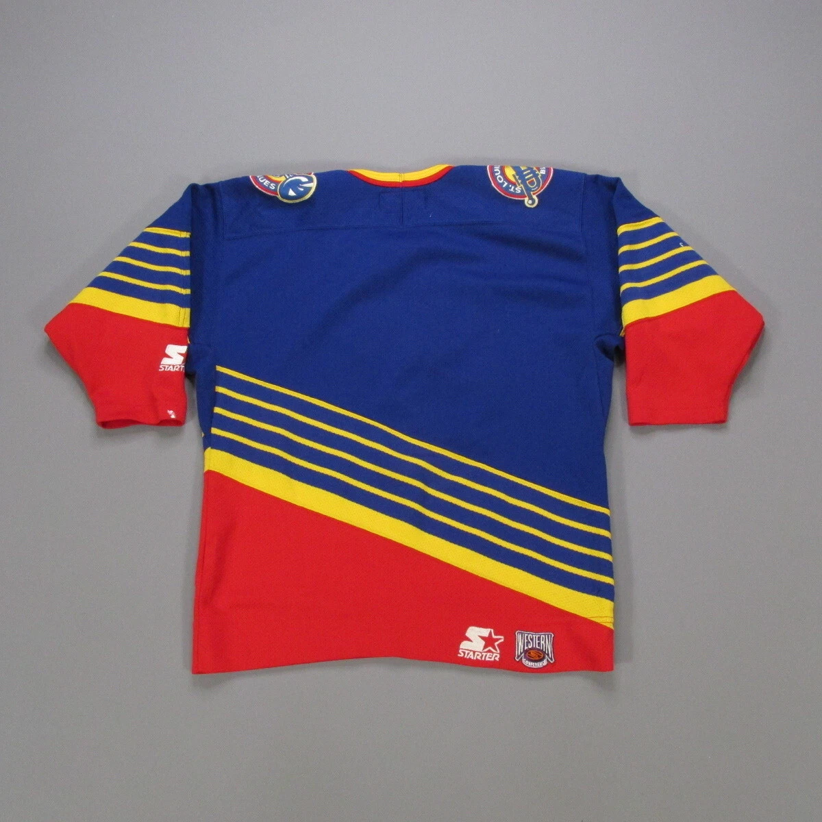 Rare VTG STARTER St. Louis Blues NHL Hockey Blank No Name Striped