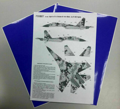 Foxbot FM 48-003 Maschere 1/48 Su-27S, Aeronautica ucraina, mimetismo digitale - Foto 4 di 12