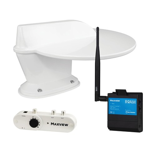 Maxview Roam Combo Wi-Fi and Terrestrial TV Caravans & Motorhomes - White/Grey - Picture 3 of 9
