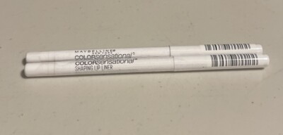 Lot of (2) Maybelline Color Sensational Shaping Lip Liners #100 CLEAR - SEALED