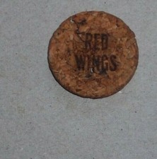 Coke Caps Hockey 1965-66 Crossed Sticks Detroit Red Wings Cork Liner