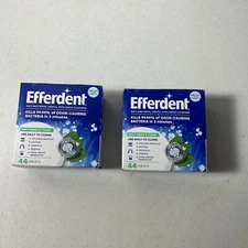 Efferdent Retainer Cleaning , Denture Cleaning for Dental Appliances 44 CT New