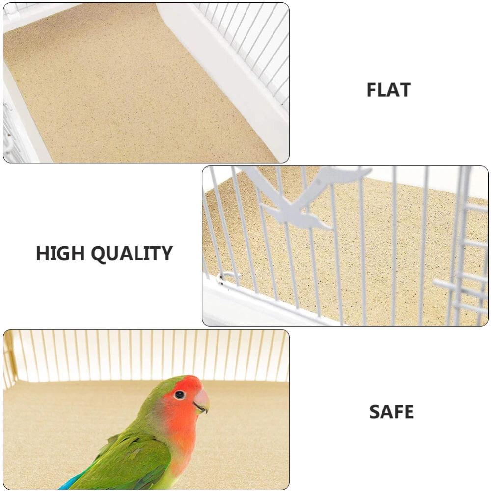 10 Sheets cage liner bird cage tray liners Gravel Paper for Bird