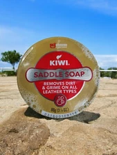  Kiwi Outdoor Saddle Soap  3 1/8 oz. Paste~No Scent~ For All Colors