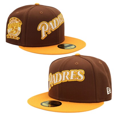 New Era San Diego Padres Classic 3930 Fitted Hat – Brown, Stretch Fit – Officially Licensed MLB Cap