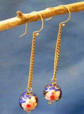 Vintage 14k 14 Karat massiv Gelbgold OHRRINGE Handarbeit Unikat SCHMUCK