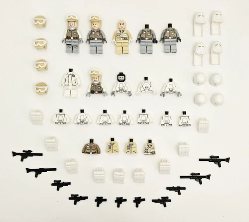 Lego Star Wars Hoth Troopers Minifigures Parts Accessories Lot Blasters Helmets
