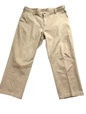 Wrangler Dress Pants Mid Rise 67CS4KH Comfort Solutions Beige Mens Size 38 X 30
