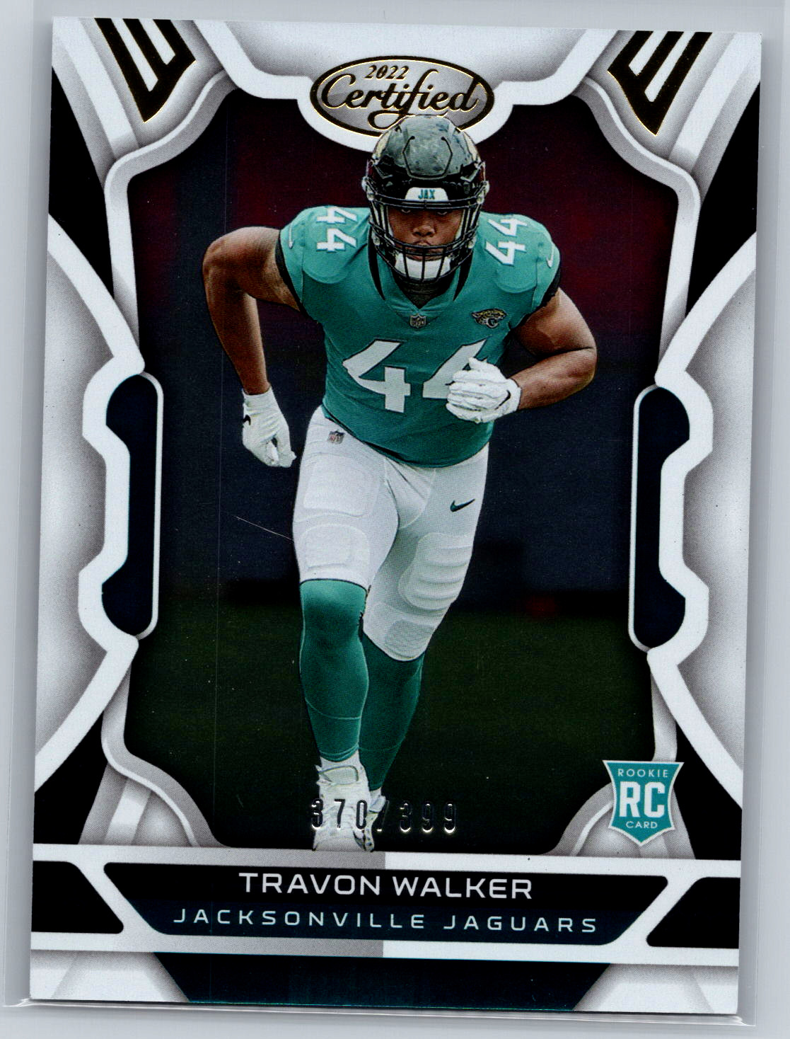 Travon Walker 2022 Panini Certified Rookie Card /399 #126 Jacksonville Jaguars