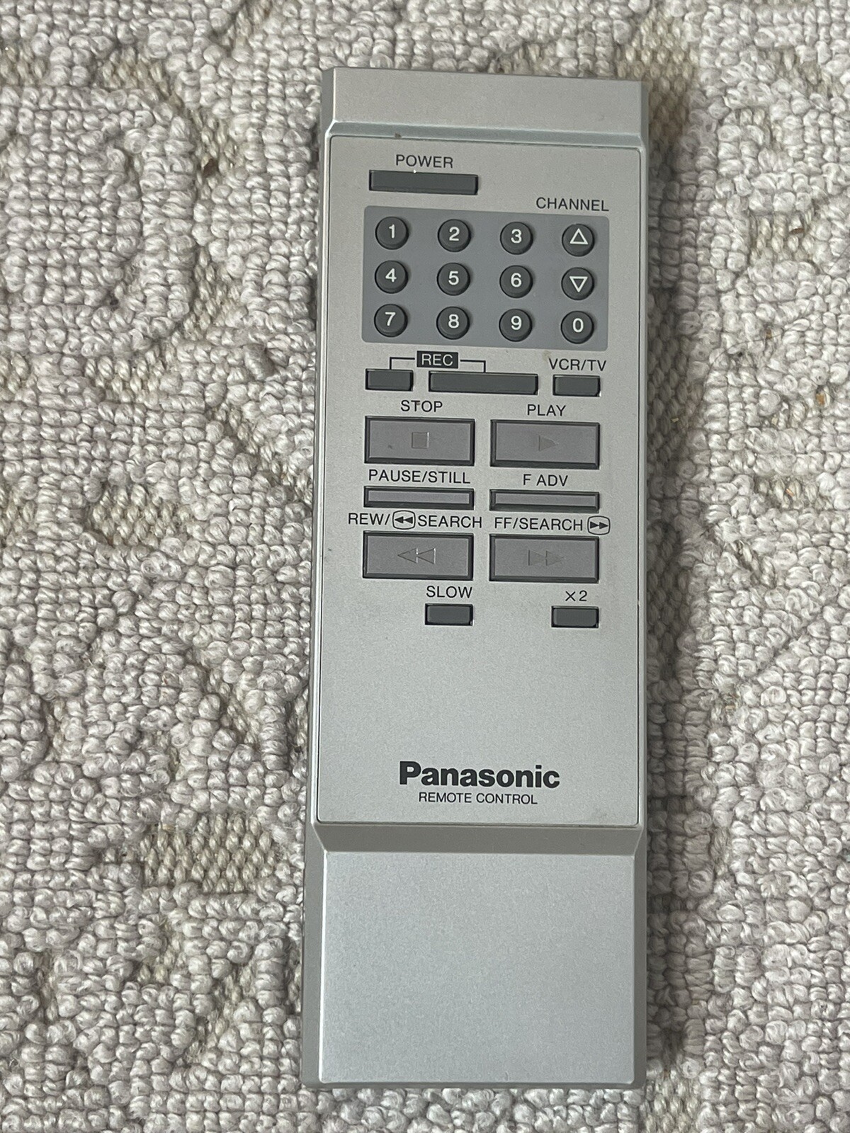 Vintage Panasonic VCR Remote VSQS0369 for PV-1340 VHS Player Untested