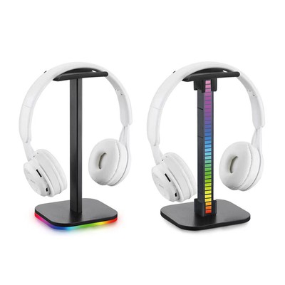 RGB Gaming Headphone Stand Desk Display Holder Luminous Hanger for Gamer PC QDE