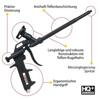 Schaumpistole Bauschaumpistole Teflon Montageschaumpistole Pu Schaum 120 Box