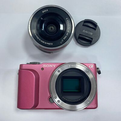 Sony NEX-3N 16.1 MP Full HD Digital Camera Pink Wi-Fi E 16-50mm F3