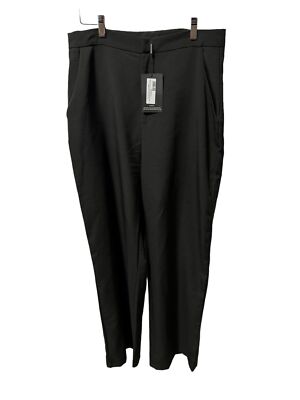 Pretty Little Thing Black Dress Pants Size 14 Tall NWT | eBay