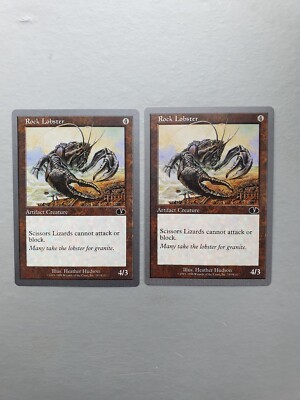 Rock Lobster x2, MTG ungeklebt (1998). Common Artifact Creature NM