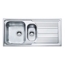 Kitchen Sink 1.5 Bowl Stainless Steel Carron Phoenix Logica