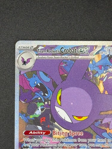 Team Rocket's Crobat ex 234/182 Pokemon TCG SV10: Destined Rivals Full Art NM - Bild 7 von 14