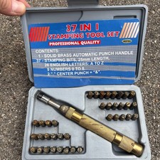 37 in 1 Stamping Tool Set 25 mm Length, 37 Bits All Alpha and Numbers, , Punch